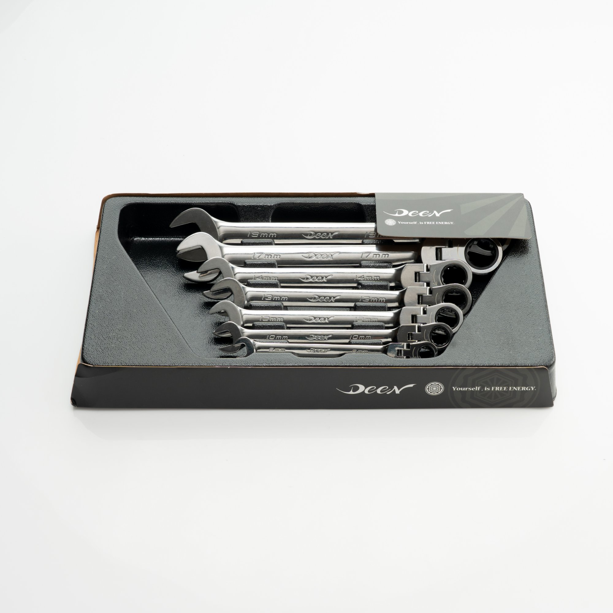 Deen Swing ratchet combination wrench 7PCS, DNC07FGWSET